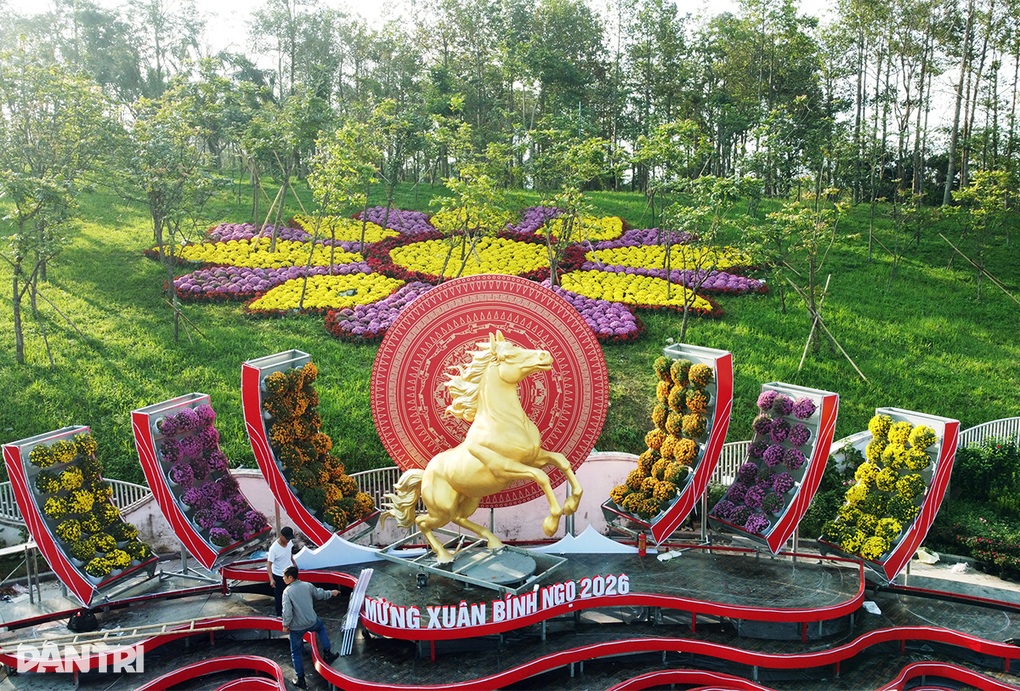 Linh vật ngựa ở Nghệ An được khen "chăm tập gym"